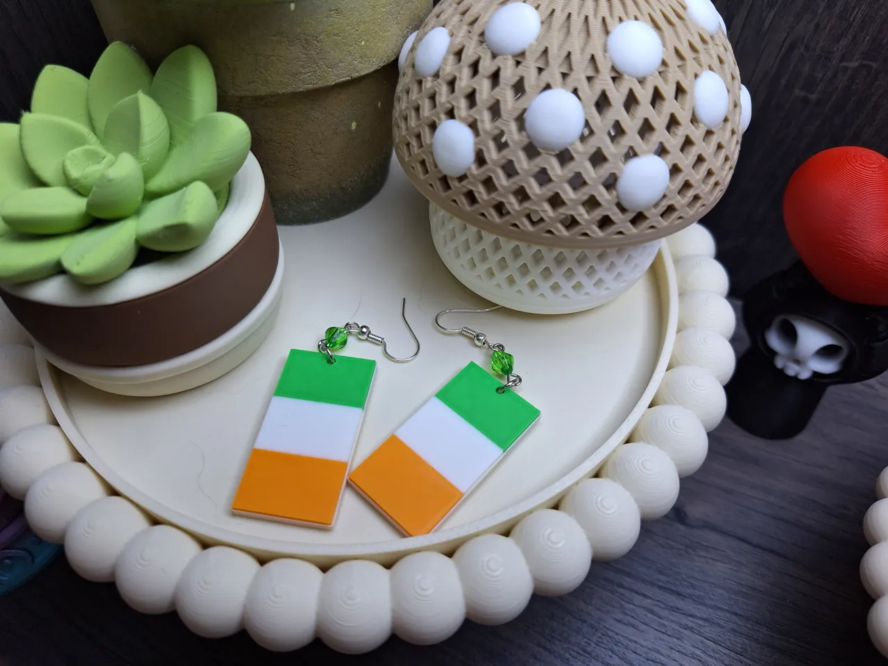 Irish Flag Earrings view 4