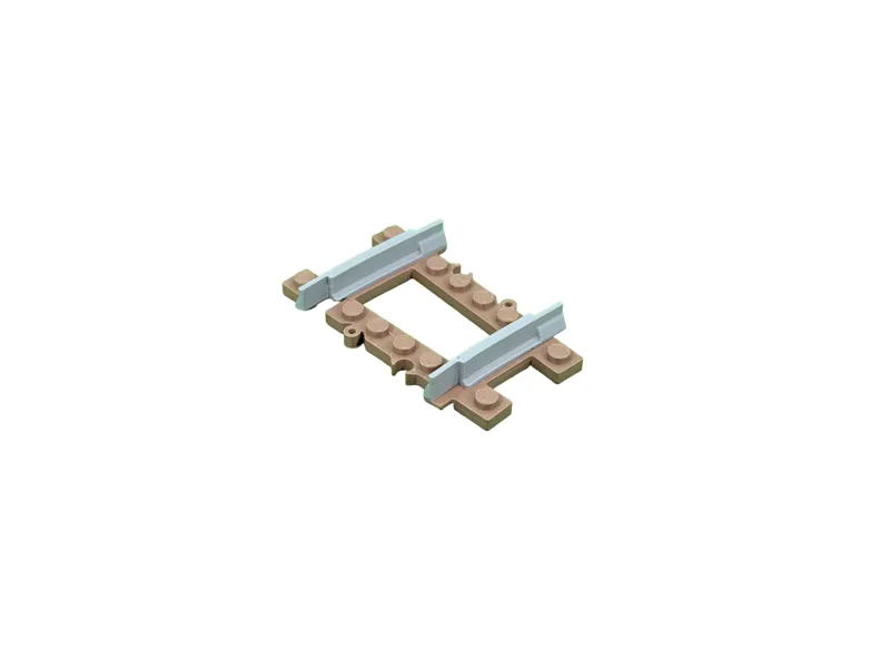 Brick City - train curve rail 1/4 V3