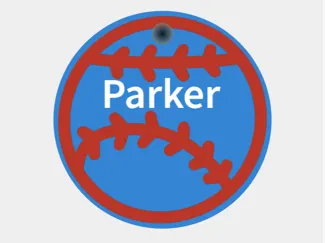 Parker Baseball Tag
