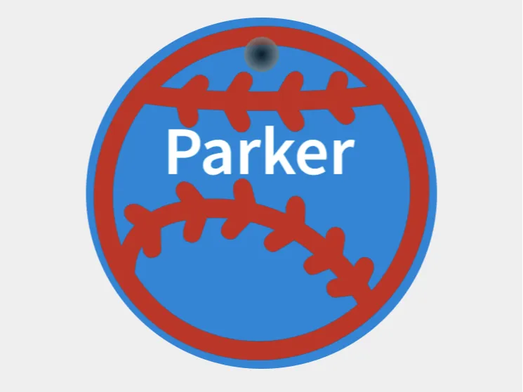 Parker Baseball Tag