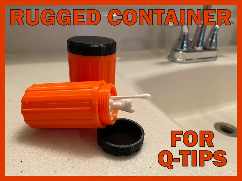 Rugged Q-Tip / Ear Swab Containers
