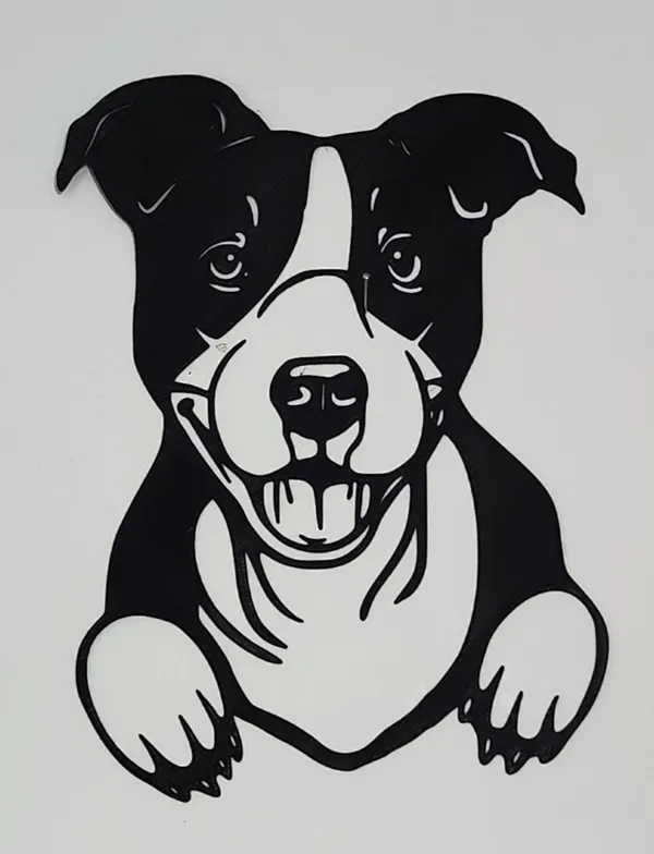 Décoration murale American Staffordshire Terrier