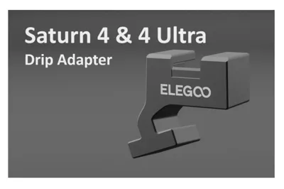 Elegoo Saturn 4 & 4 Ultra Build Plate Drip Adapter