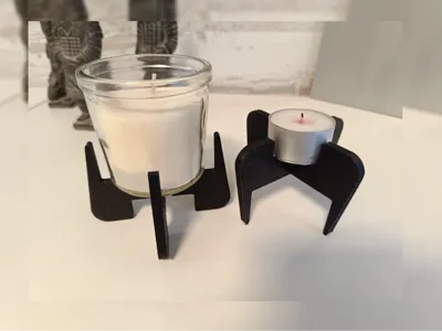 simple and portable candle holder