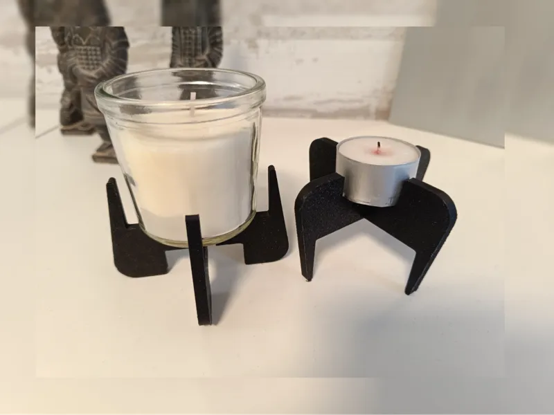 simple and portable candle holder