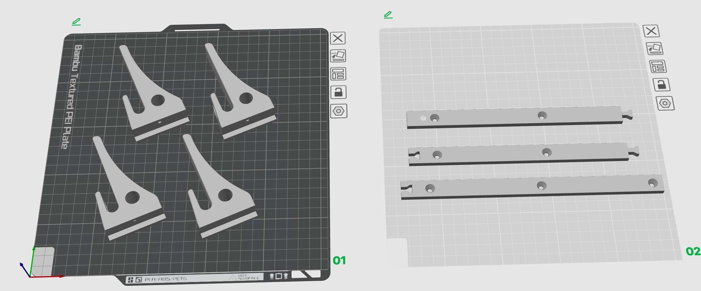Miniatura 2 do modelo 3D Hat rack for wall