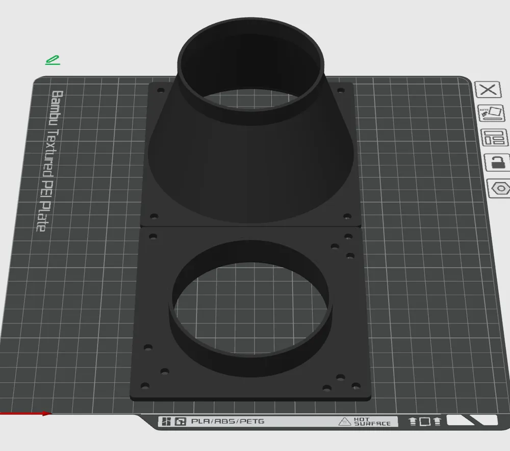 Axial fan centrifugal fan connector - Free 3D Print Model - MakerWorld