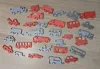 All 17 vehicles on a printing plate for A1 mini