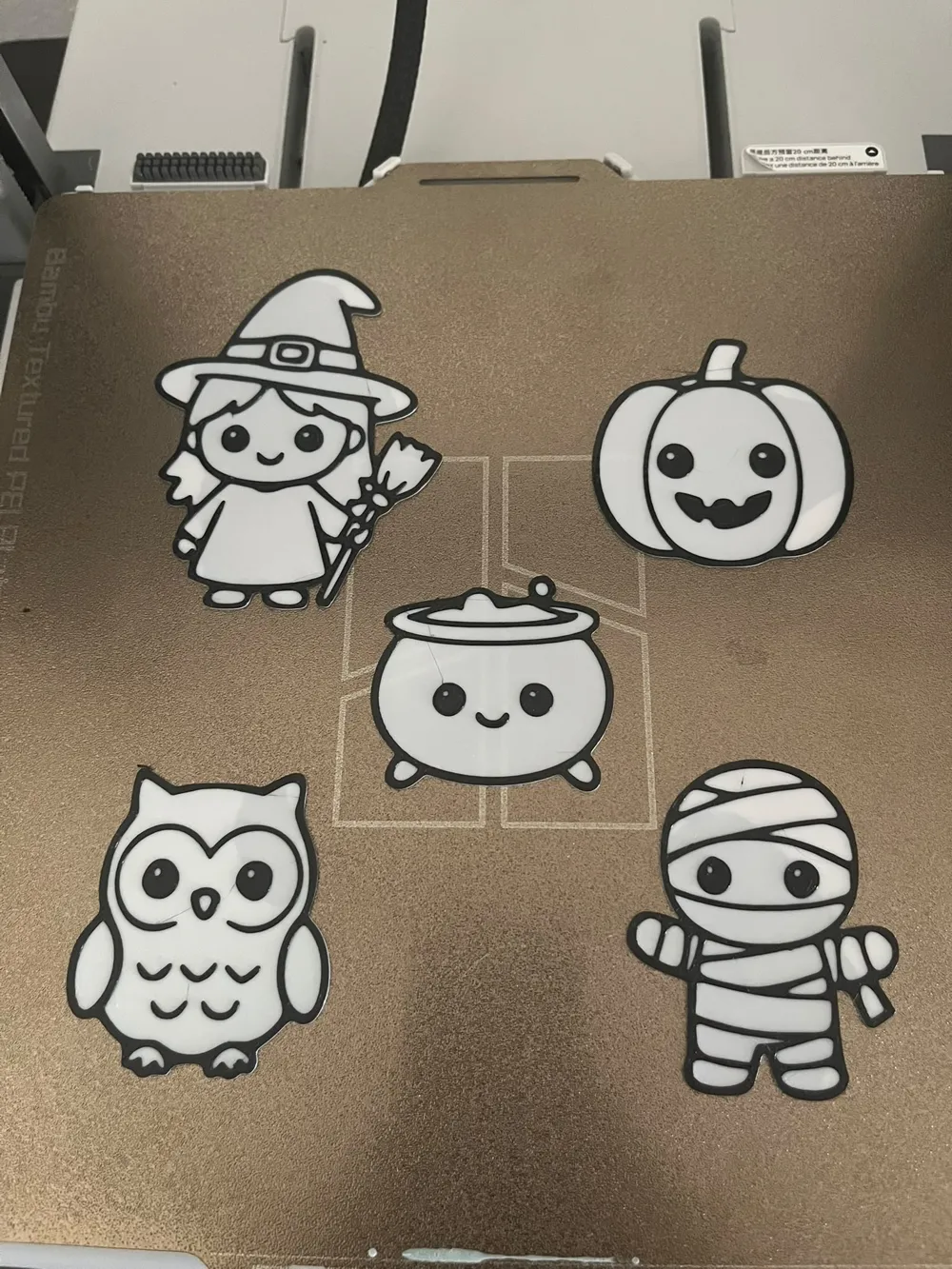 Cute Halloween Painting Kit - Free 3D Print Model - MakerWorld