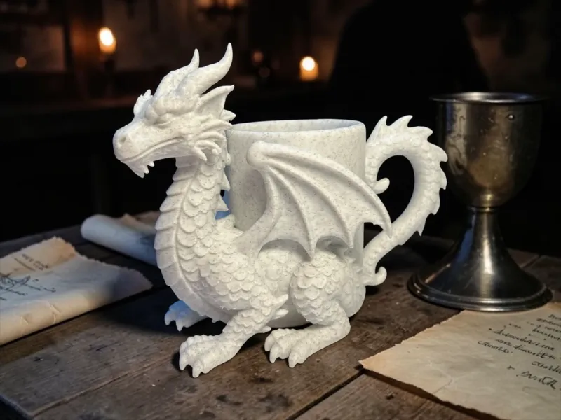 Fantasy Dragon Mug – Detailed 3D Decorative Cup