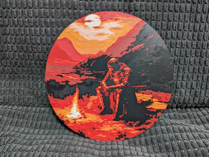 HueForge Lonely Knight