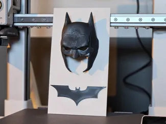 Batman 3D Wall Art - Iconic Mask & Emblem