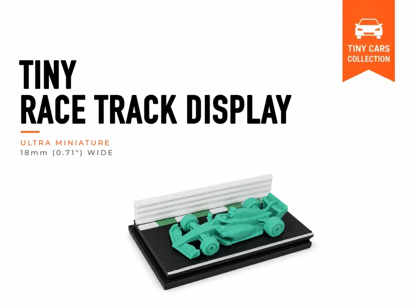 Tiny Race Track Display - Mini Cars Series