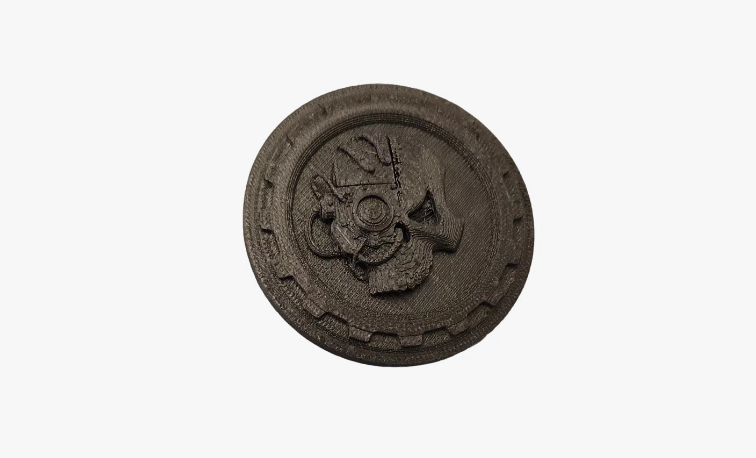 Miniatura 1 do modelo 3D 机械神教徽章 保你机魂大悦