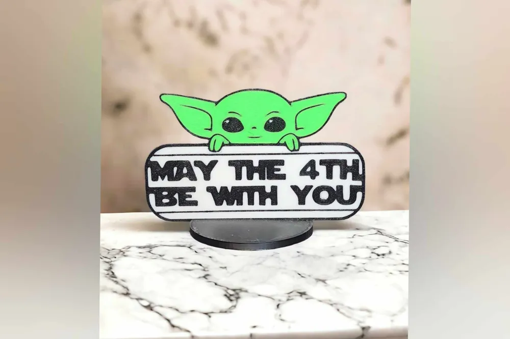 May The 4th Be With You Desk Decor with stand puck by OuijaWitch ...
