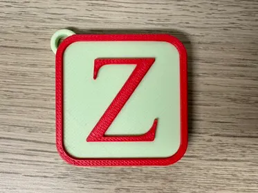 Letter Z Keychain