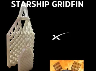 1:20/1:40 scale starship / superheavy gridfin