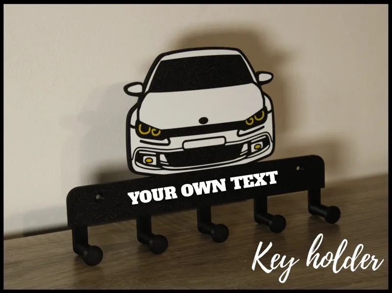Key holder Volskwagen scirocco - AMS print hanger