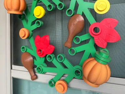 Giant Brick Wreath – Upscaled Leaf Add-On