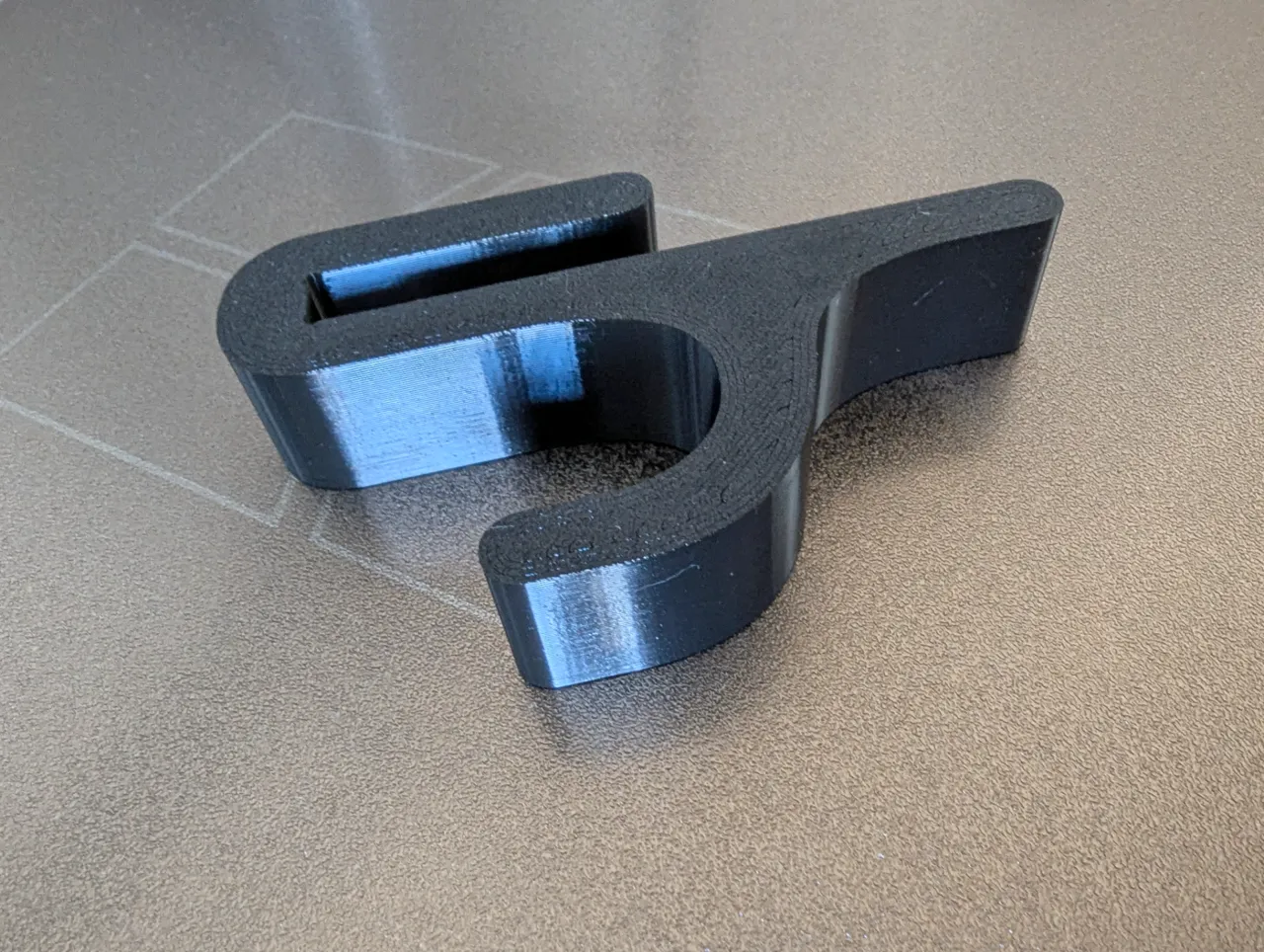 Shower hook for 8mm thick wall glass view 3