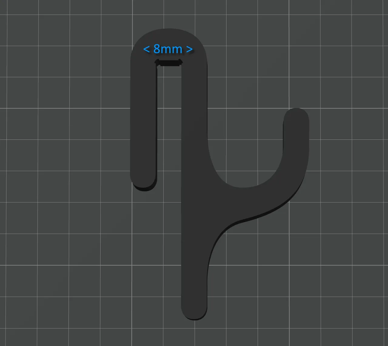 Shower hook for 8mm thick wall glass view 4