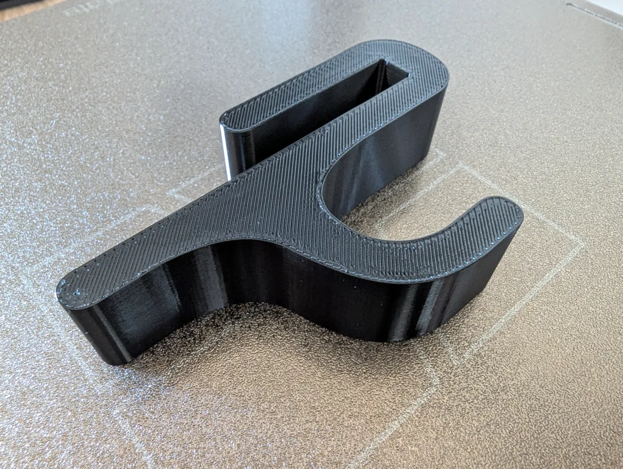Shower hook for 8mm thick wall glass view 2