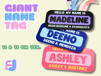 Giant Name Tag for Kindergarten Student