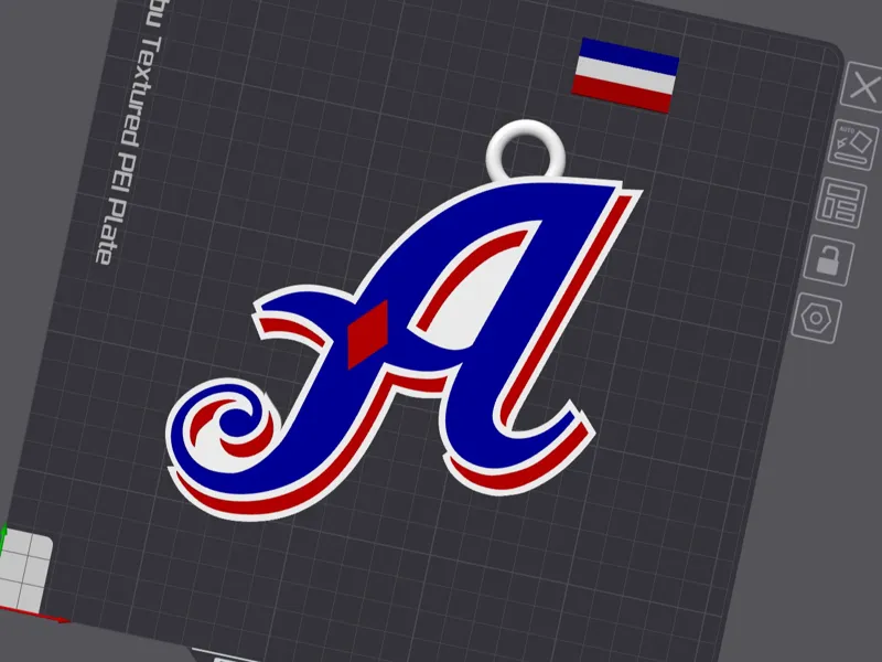 Reno Aces Baseball Logo for Oversize Necklace 