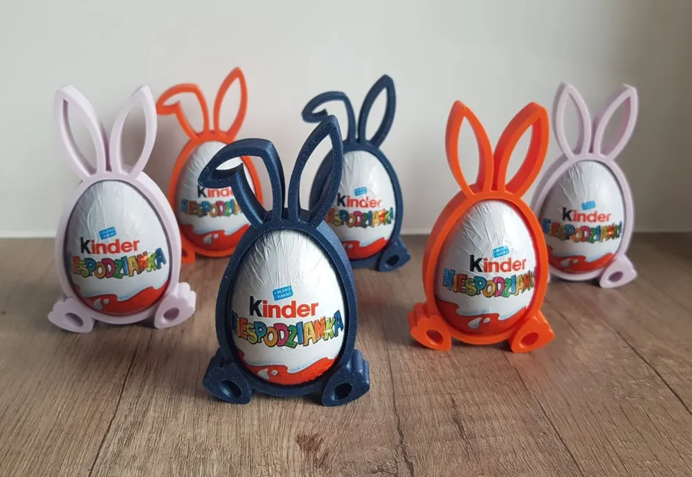 Easter Kinder Surprise Egg Bunny Surprise Egg Free 3d Print Model
