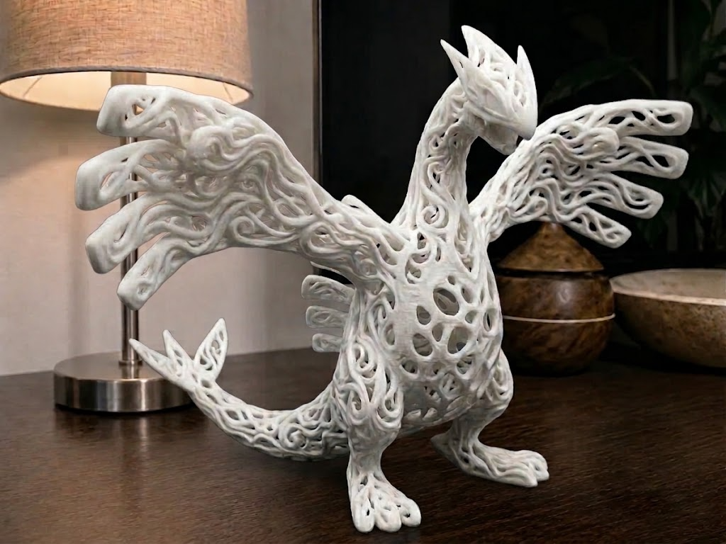 Pokemon Lugia elementale: Edizione arte Voronoi 3D model by Clean Studio