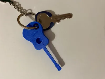 Guitar keychain