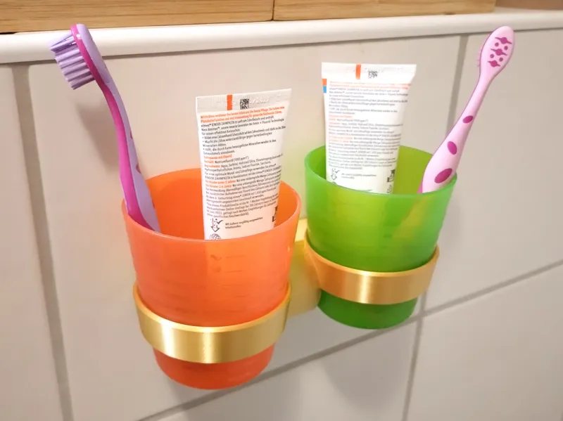 IKEA Kalas Becherhalter 2 Zahnbürsten, ohne Bohren