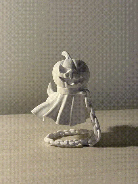 Fantôme citrouille lévitant (Halloween)