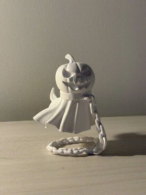 Pumpkin Ghost Levitating