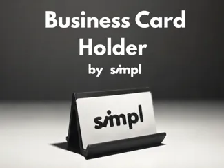 Business Card Holder | Minimal Desk Organizer