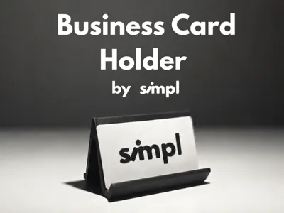 Business Card Holder | Minimal Desk Organizer
