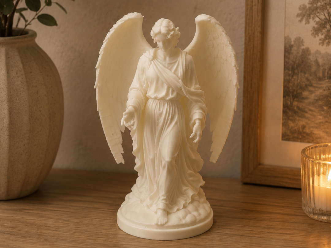 Elegant Angel Statue – Detailed 3D Printable Decor