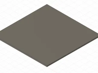 Simple plate for testing printer settings