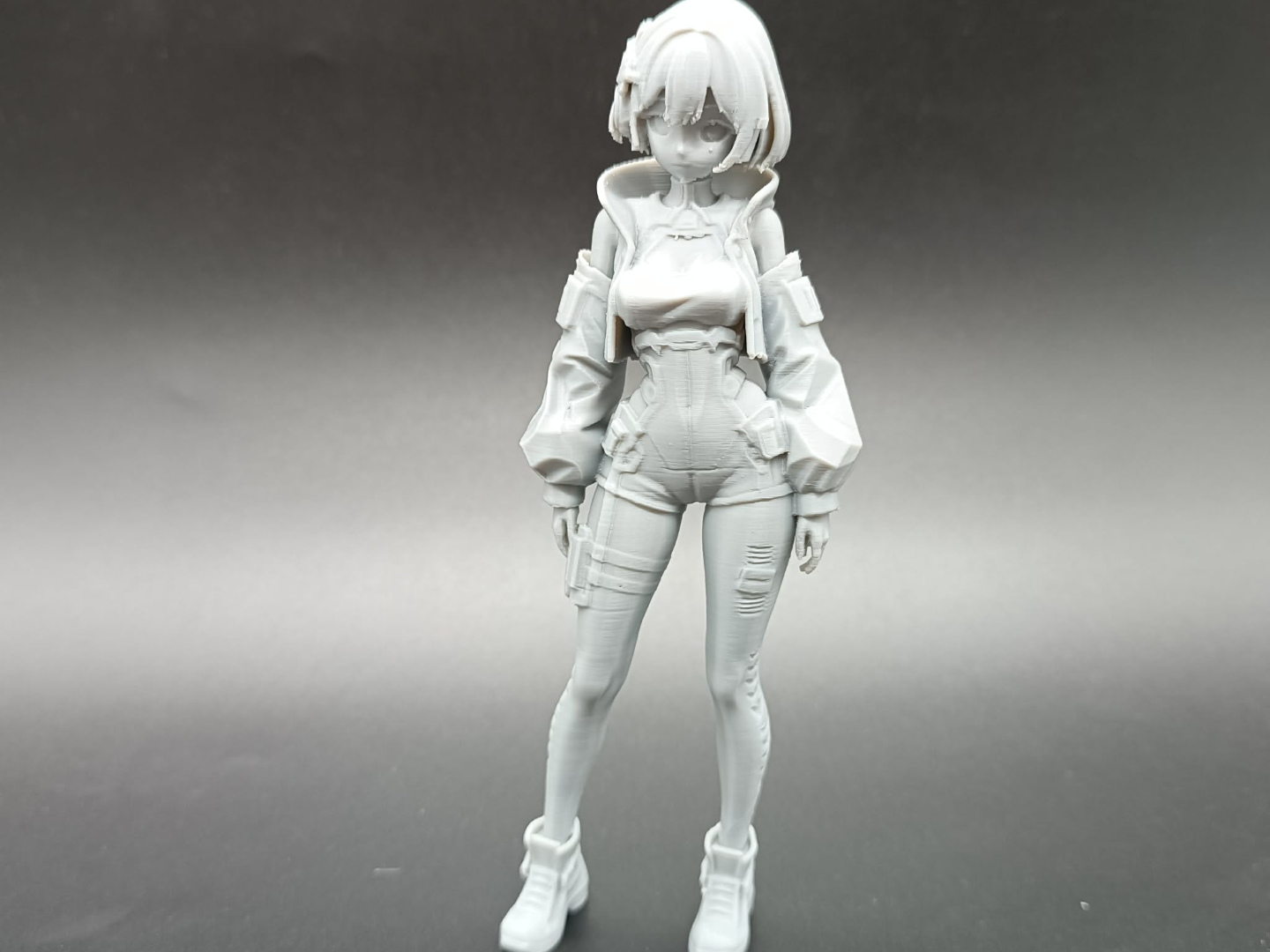 Cyberpunk Rebel Girl - Futuristic Cute Anime 