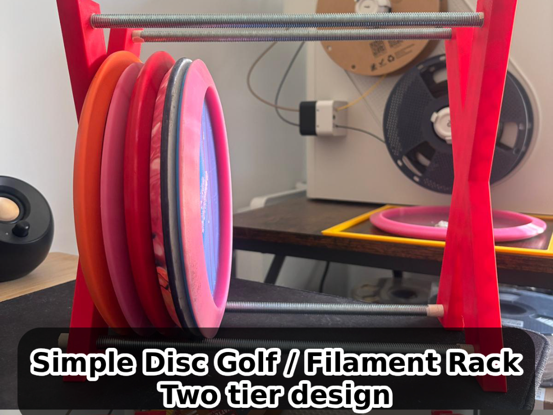 Lightweight Disc Golf or Filament Rack / Storage