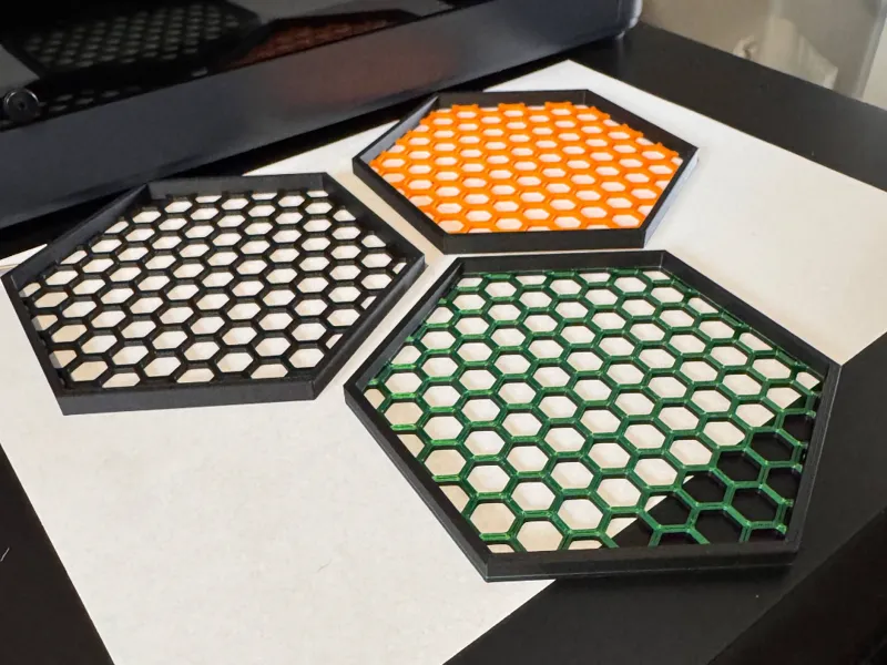 Hexagonal Honeycomb Coaster - Fits Felt Insert