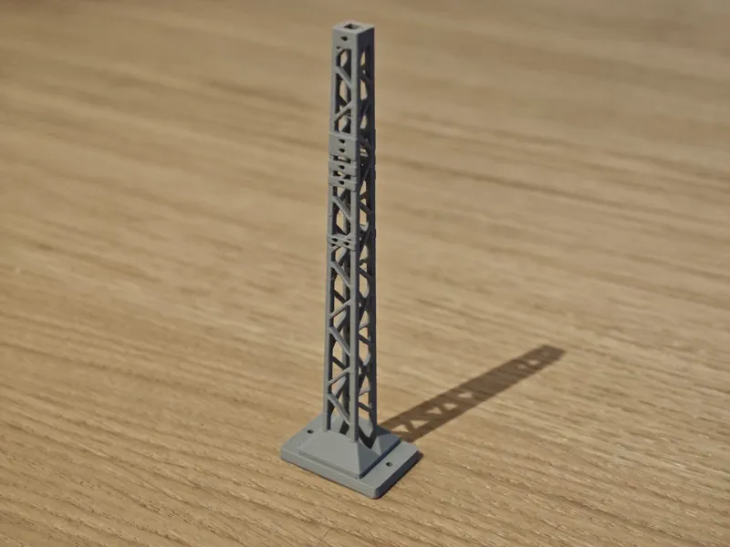 model railway overhead line (catenary) mast