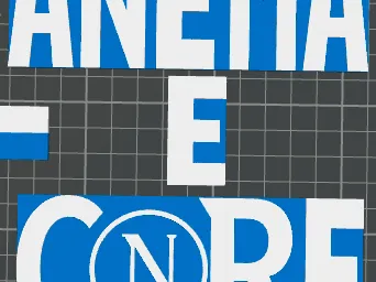 ANEMA E CORE scritta Napoli