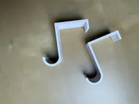 40mm Türfalz - Türhaken für Wäscheständer (3mm Dicke)