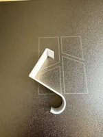 40mm Türfalz - Türhaken für Wäscheständer ( 2mm Dicke)
