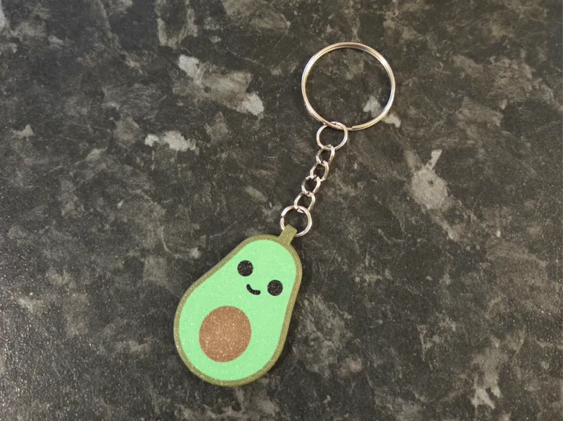 Mini Avocado Keychain
