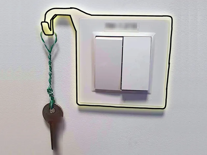 [EU] light switch key holder/hook frame 