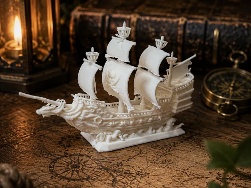 Majestic Sailing Ship-Fantasy Pirate Ship