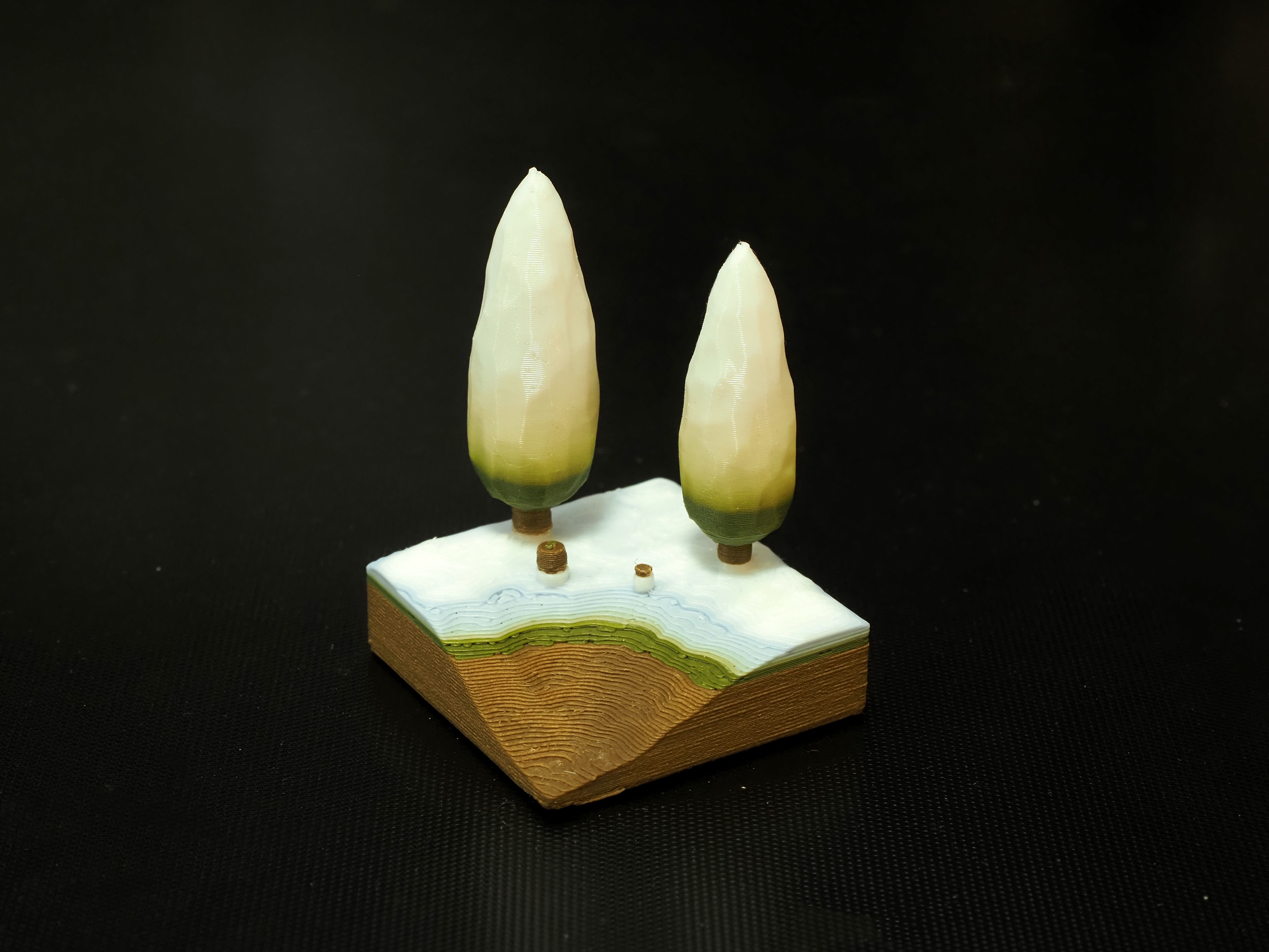 Miniatura 2 do modelo 3D 木刻风格~微缩景观