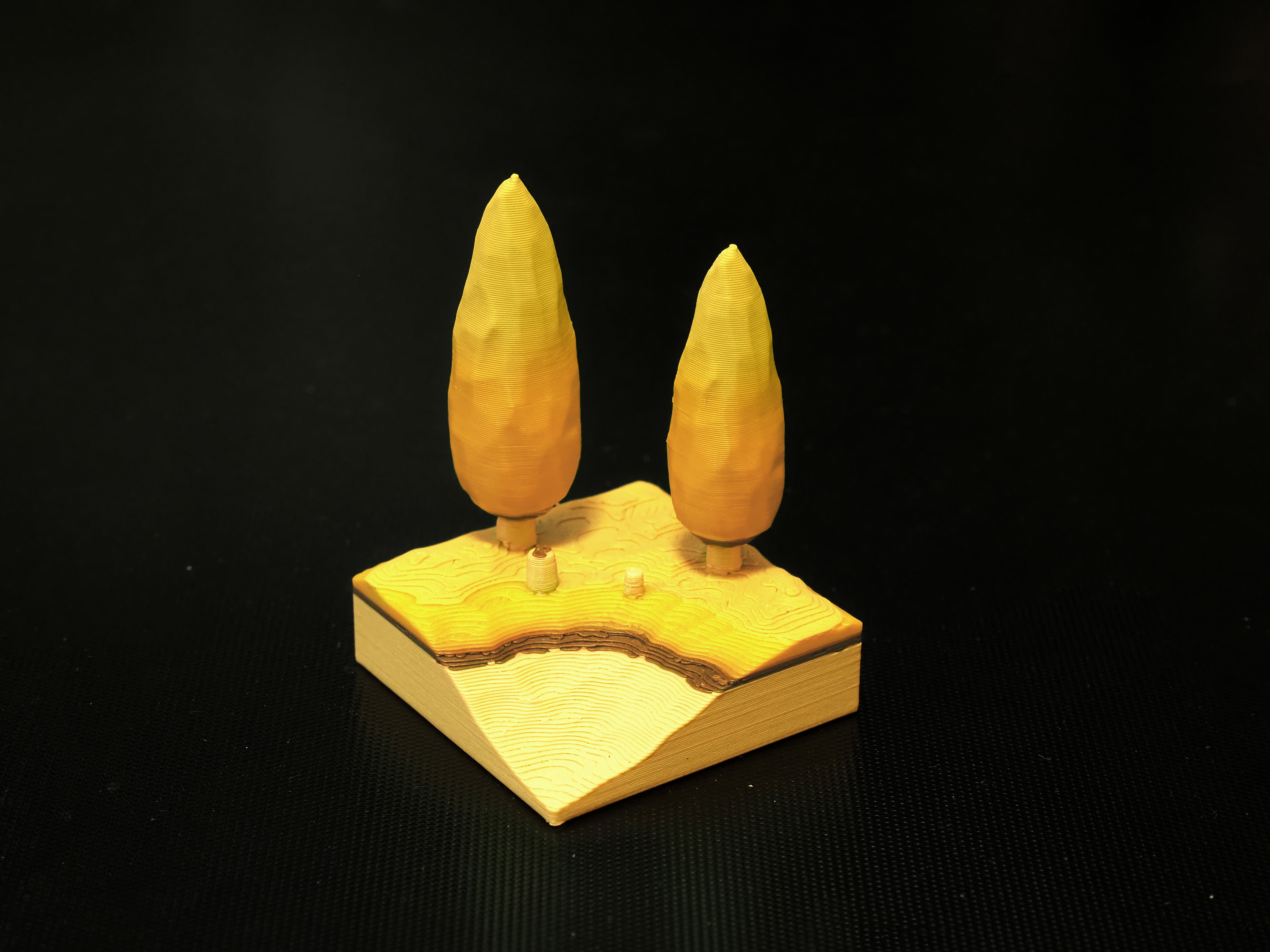 Miniatura 3 do modelo 3D 木刻风格~微缩景观
